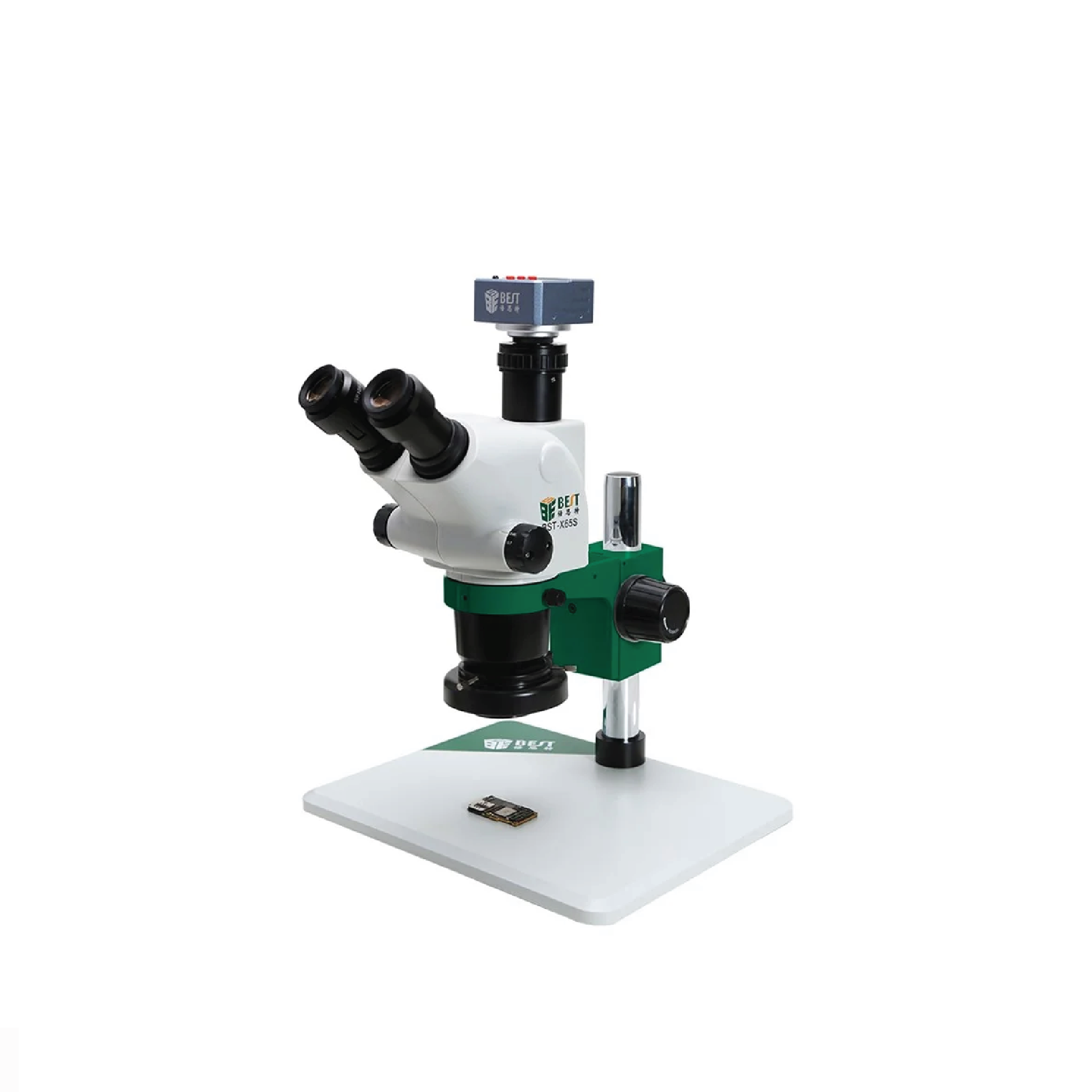 MICROSCOPE STEREO TRINOCULAR BEST BST-X65S WITH CAMERA INTERFACE